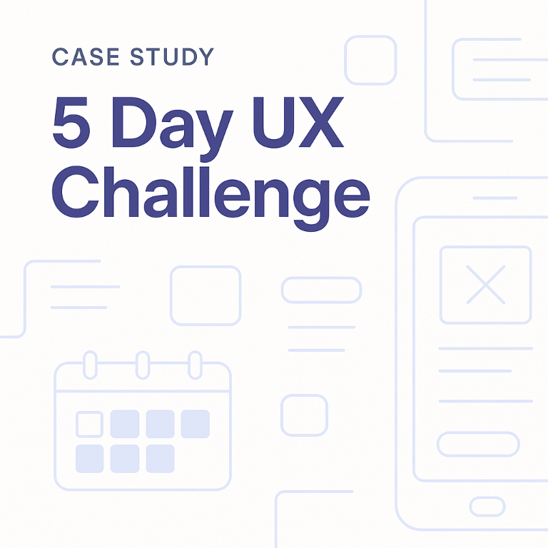 5 Day UX Challenge