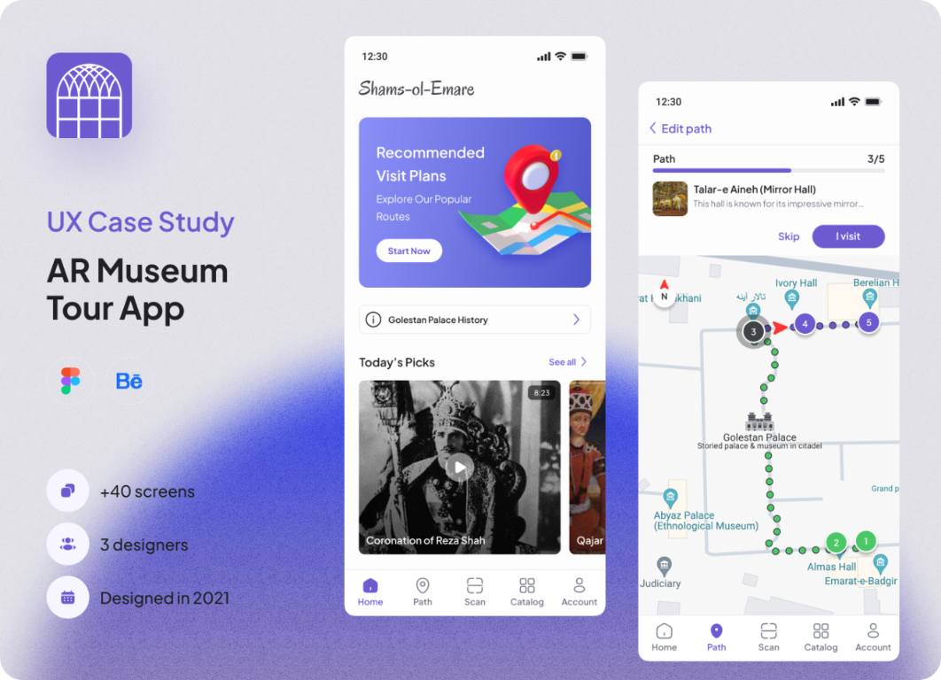 AR Museum Tour app case study cover